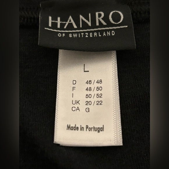 Hanro Wool Silk Leggings Black Size L - Picture 5 of 7